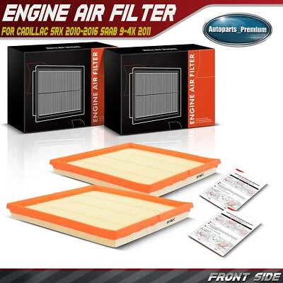 Filtro de aire del motor 2 piezas para Cadillac SRX 2010-2016 Saab 9-4X 2011 2,8 L 3,0 L 3,6 L Foto 1 de 4