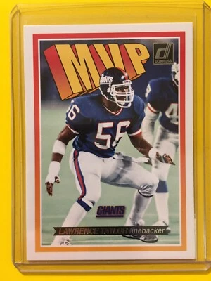 🔥🔥2018 DONRUSS LAWRENCE TAYLOR MVP Insert #MVP-19 New York Giants HOF - Image 1 of 2