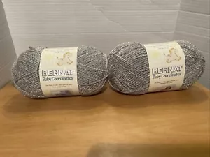 Bernat Baby Coordinates POMPADOUR Yarn “Soft Grey”One 5 Oz Skein Discontinued 2 - Picture 1 of 2