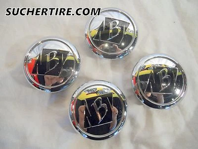 BLACK ICE CHROME ORIGINAL CENTER CAP P/N C-VB7 SJ807-07 SET(4) - Image 1 of 3