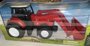 New Ray 1/32 Red Tractor W Bucket Country Life Series! - Picture 1 of 2
