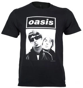 Oasis T Shirt Noel & Liam Boxed Photo Official Reunion Tour 2025 New Black - Picture 1 of 20