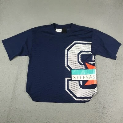 Adidas Shirt Womens Size Small Blue Mesh Jersey Pullover Short Sleeve - Image 1 of 4