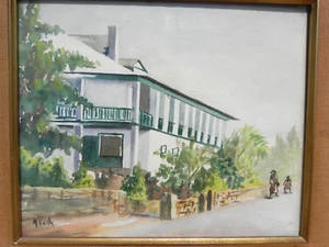 Florida Vintage Kunst Aquarell Gemälde evtl. St. Augustine signiert A. Frith - Bild 1 von 11