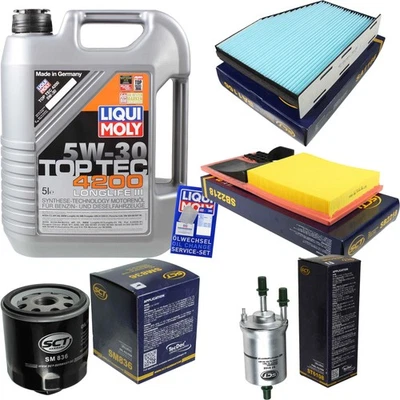 INSPEKTIONSKIT FILTER LIQUI MOLY ÖL 5L 5W-30 für VW Golf VI 5K1 1.4 1K1 5M1 - Bild 1 von 4