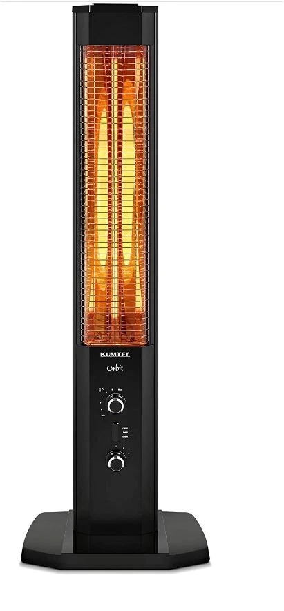 KUMTEL Infrarot Stand Heizstrahler 1200 Watt, Schwarz MH-1200,  NEU - Bild 1 von 3