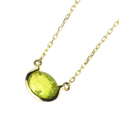 Tasaki Pearl K18YG Peridot Pendant Necklace - Auth free shipping from Japan- Aut - Image 1 of 3
