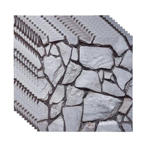 3D Wall Panels Peel and Stick, 10Pcs 3D Brick Wallpaper Peel Waterproof Self ... - Picture 1 of 7