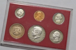 🧭 🇺🇸 USA 1982 S PROOF MINT SET ONLY PLASTIC AS PER PHOTO B84 #530 - Picture 1 of 3