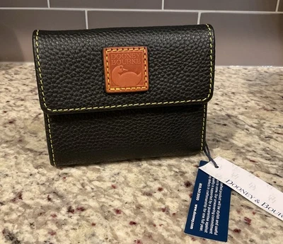 Dooney & Bourke Pebble Grain Women's Wallet -Black (WPEBC1106BLKR) MSRP $128 NWT - Image 1 of 4