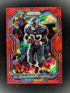 2020 Panini Prizm #300 Shaun Alexander Red Cracked Ice Prizm Seattle Seahawks - Bild 1 von 2