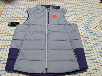 NCAA Nike Clemson Tigers Jugador Cremallera Completa Chaleco Onfield Para Hombre -L Nuevo con Etiquetas ~14 Foto 1 de 4