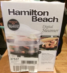 Hamilton Beach Vaporera Digital Steamer & Rice Cooker 37537 Stackable 2 - Picture 1 of 6