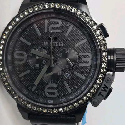 TW Steel Canteen Quartz Chronograph Men's Watch 50mm Black - Image 1 of 4