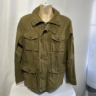 J. Crew NX-631 M65 Military / Mechanic Field Jacket MENS M Hooded Olive Moss - Image 1 of 4