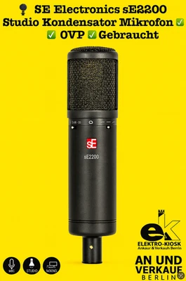 🎙️ SE electronics sE2200 Studio Kondensator Mikrofon Microphone Dj Audio ✅ OVP - Bild 1 von 4