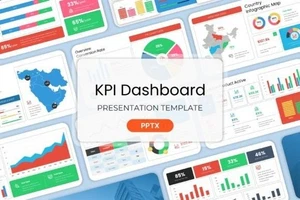 KPI Dashboard – Szablon PowerPoint | Prezentacja biznesu i startupów - Zdjęcie 1 z 4