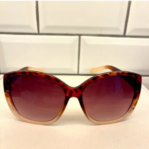 Chico's Nosz Cateye braune Sonnenbrille mit Lepardenmuster - Bild 1 von 4