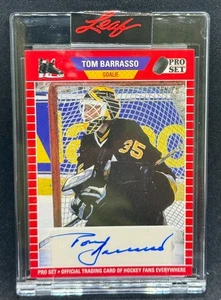 2020-21 Pro Set Memories "1989" TOM BARRASSO Red Auto Penguins 1/25 HOF - Picture 1 of 2