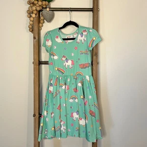 Dot Dot Smile Mädchen Kleid Gr. 7 Regenbogen Einhorn Sternenmuster bunt süß - Bild 1 von 5