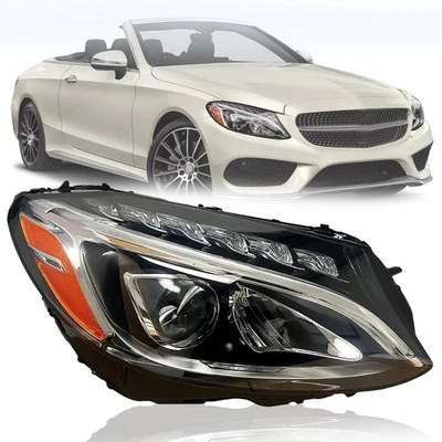 Faro LED lado derecho para Mercedes Benz C43 2015-2018 AMG C300 clase C derecha Foto 1 de 4