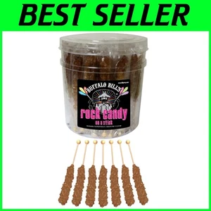 Root Beer Brown Rock Candy Sticks, 36-ct Tub, Wedding Favors - Picture 1 of 6