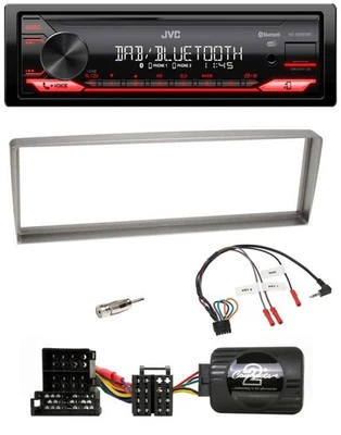 JVC Bluetooth USB DAB Lenkrad Autoradio für Alfa Romeo 156 ab 2003 silber - Bild 1 von 4