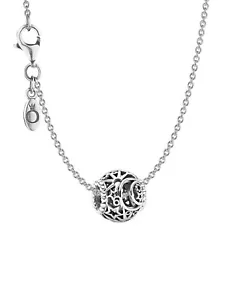 PANDORA Schmuck Damen-Halskette 925 Silber mit Charm Sonne, Mond & Sterne 51 - Bild 1 von 3