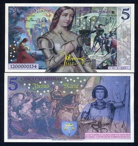 Kamberra, Reino, 5 Numismas, 2018-2023, UNC Juana de Arco conmemorativo F - Imagen 1 de 1