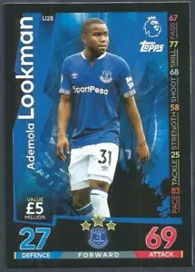 TOPPS MATCH ATTAX EXTRA 2018-19- #U28-EVERTON-ADEMOLA LOOKMAN - Picture 1 of 1