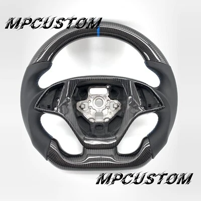 Volante de fibra de carbono apto para Chevrolet Corvette C7 2014 2015 2016 17-2019 Foto 1 de 4