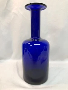 Holmegaard Kobaltblau Glas Gulvase 10" MCM - Bild 1 von 6