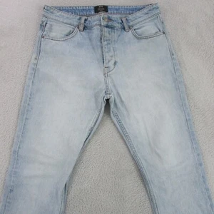 Neuw Denim Jeans Mens W32 L28 Light Blue Ray Tapered Button Fly - Picture 1 of 11