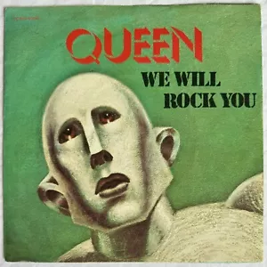 QUEEN -We Are The Champions/We Will Rock You- Rare French 7” + Pic Slv. (Vinyl - Picture 1 of 4