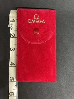Bolsa de reloj de viaje de gamuza roja OMEGA Foto 1 de 4