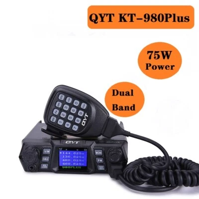 QYT KT-980 Plus Auto Mobile Radio Dual Band 136-174MHz&400-480MHz FM Transceiver - Bild 1 von 4