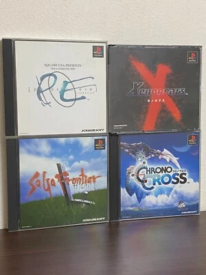Sony PS1 PlayStation CHRONO CROSS Xenogears SaGa Frontier 2 Parasite eve japan - Image 1 of 2