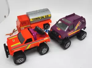 Tuff Ones Heavy Metal Purple Aero Van Town Oil 4x4 Truck Lot Diecast Remco 1988 - Picture 1 of 5