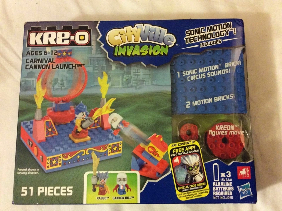 KRE-O CityVille Invasión Carnaval Cañón Lanzamiento-Ladrillos de Movimiento Sónico 51 piezas Foto 1 de 1