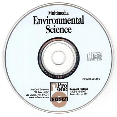 Multimedia Environmental Science (PC-CD, 1997) for Win 3.1/95 - NEW CD in SLEEVE - Image 1 of 2