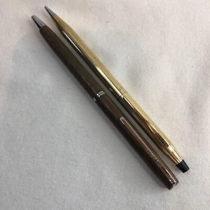 BOEING Cross 1/20 12k Gold Filled Twist Pencil & Hallmark Wood Ballpoint Pen USA - Bild 1 von 11