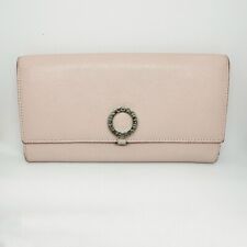Auth BVLGARI Bvlgari Bvlgari - Light Pink Leather Long Wallet
