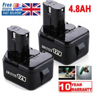 2x 12V 4.8Ah Battery For HITACHI EB1214S EB1212S 12 Volt EB1220BL Cordless Drill - Picture 1 of 12