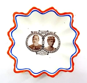 Antique 1910-1935 KING GEORGE V & QUEEN MARY Silver Jubilee Bowl by ROYAL ALBERT - Picture 1 of 4