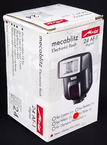 Metz Mecablitz 24 AF-1 Shoe Mount Electronic Flash for Sony Mount - Mint in Box - Picture 1 of 12