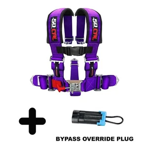 Purple 2in 5 point Harness and Bypass Plug For CanAm X3 XRS Max 800 X DS Turbo R - Bild 1 von 9