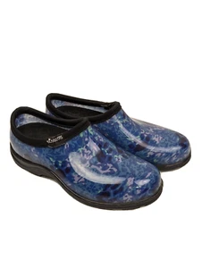Zapatos sin cordones para mujer Sloggers talla 6 azul púrpura estampados goma lluvia jardín - Imagen 1 de 10