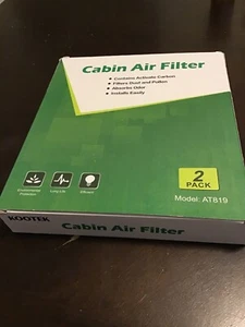 Kootek 2 Pack Cabin Air Filter AT819 for CF11819 Hyundai Chevrolet KIA GMC - Picture 1 of 2