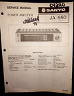 Sanyo Ja550 Power Amplifier Original Service Repair Manual