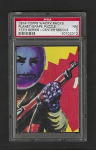 1974 Topps Wacky Packages Planet of the Grapes Puzzle CM 11th Series PSA 7